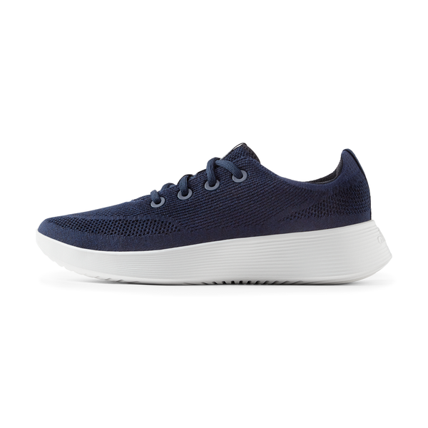 Men s Tree Runner Go Deep Navy Blizzard Sole