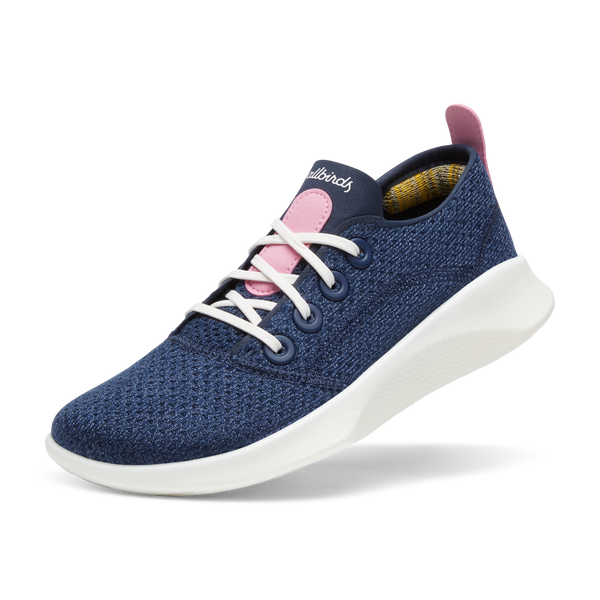 Women s SuperLight Tree Runners Deep Navy Basin Pink Natural White Sole