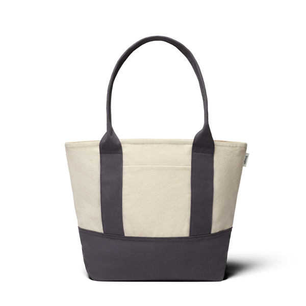Mini Canvas Tote Bag Natural White Natural Grey