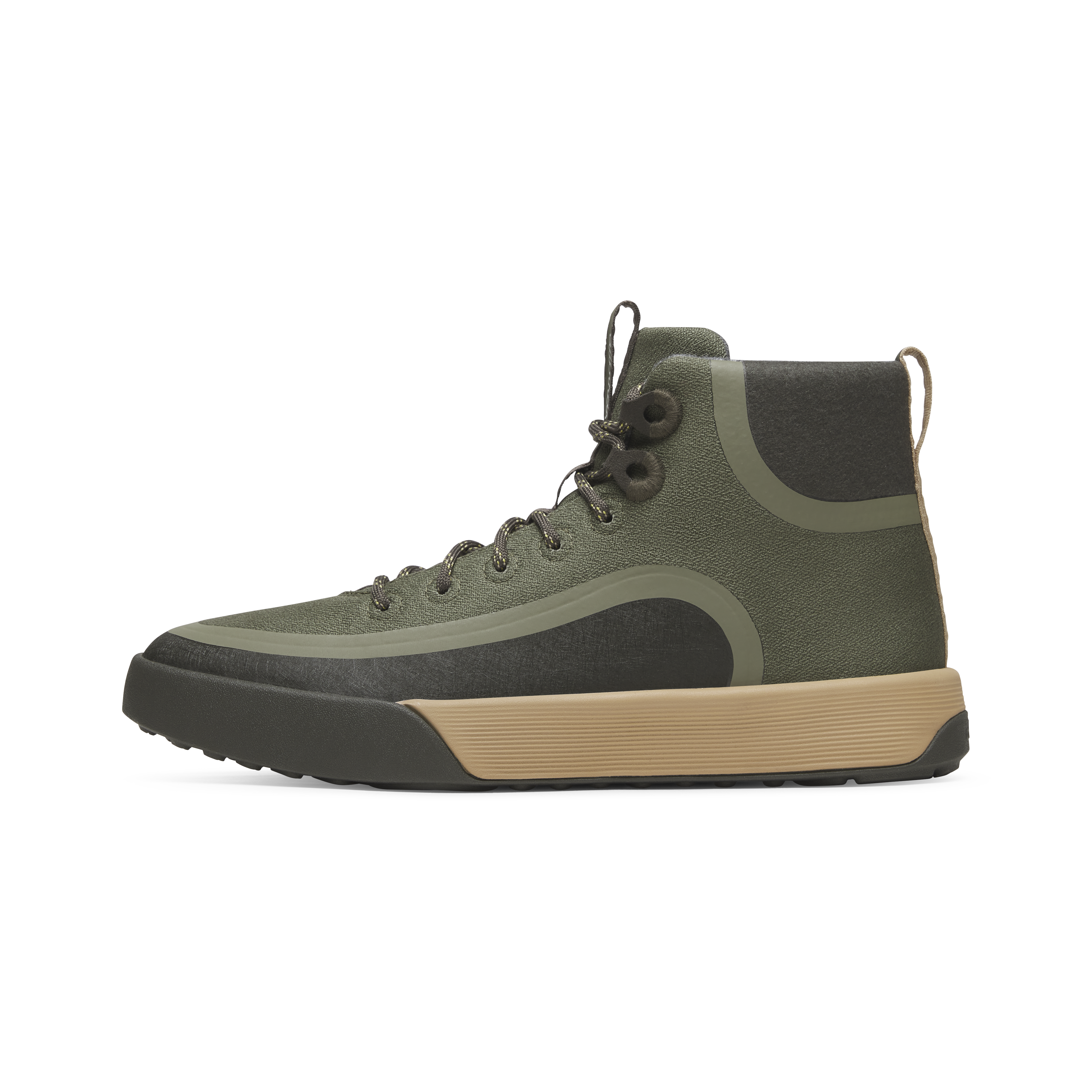 Solovier オリーブグリーン スエード モカシンシューズ Sans Matin Limited Edition Olympus Men's Low Top Sneakers | Khaki