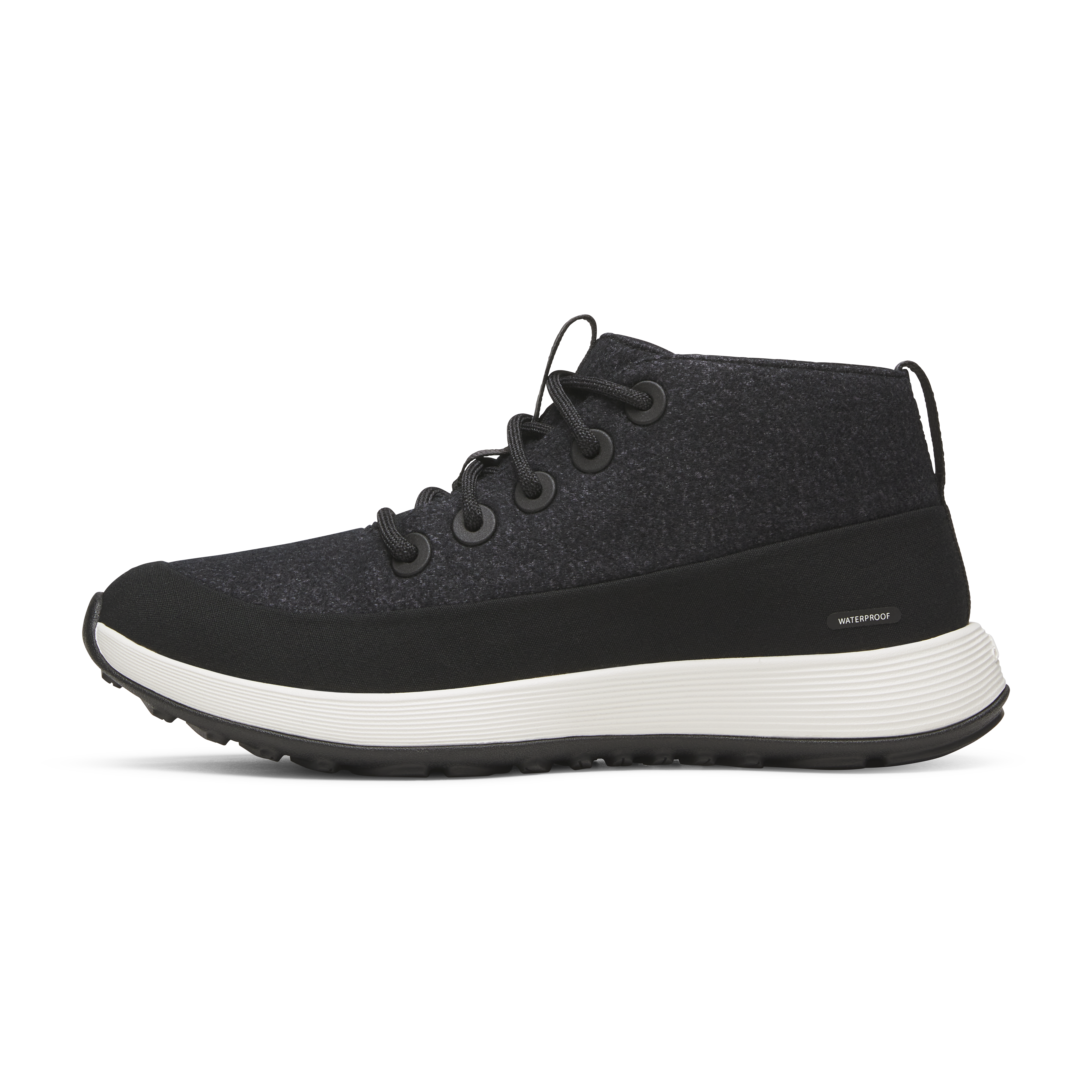 Allbirds Women's Wool Runner NZ Mid Waterproof - Natural Black (Natural White S at Allbirds