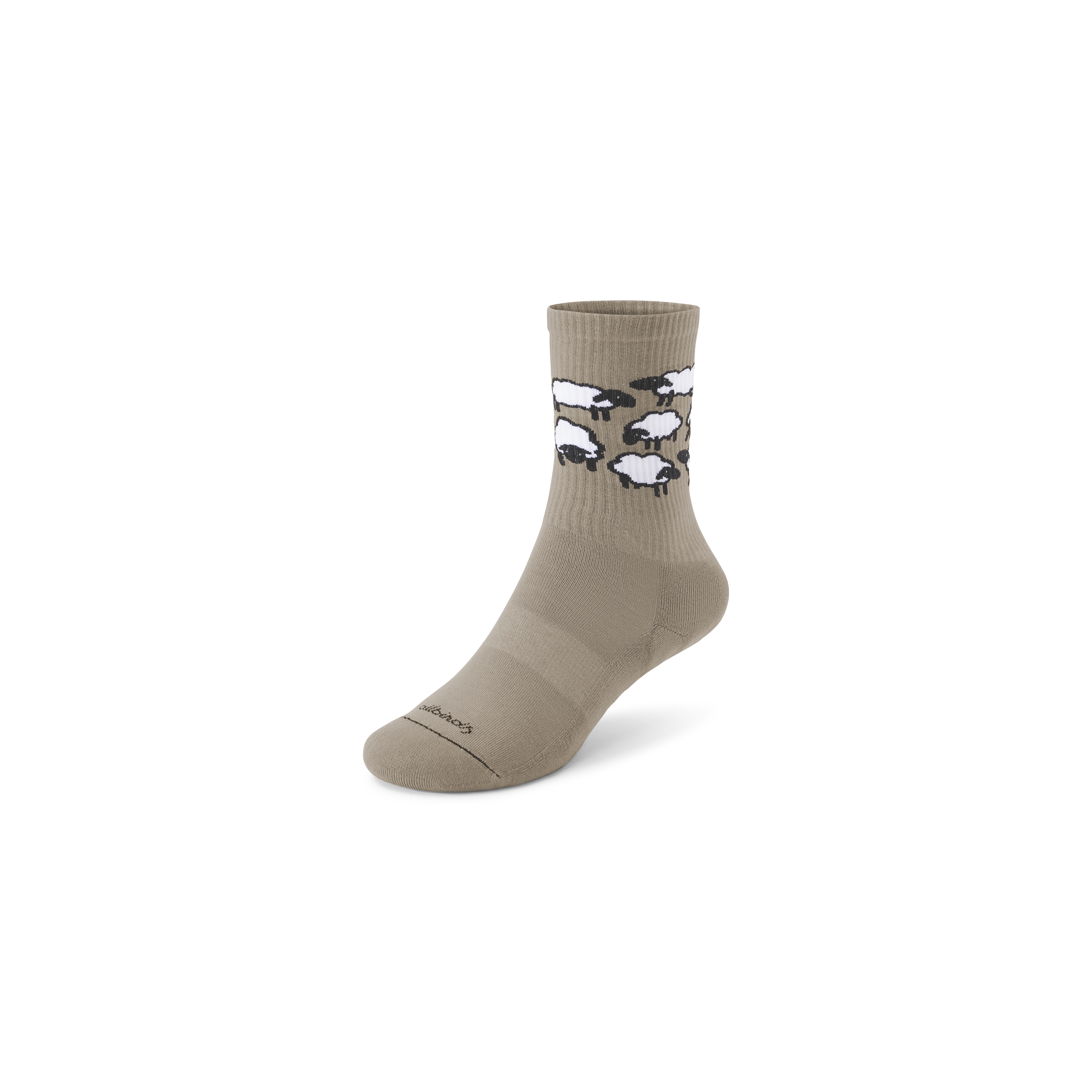 Anytime Crew Sock - Rugged Beige/Blizzard (Natural Black Sole)