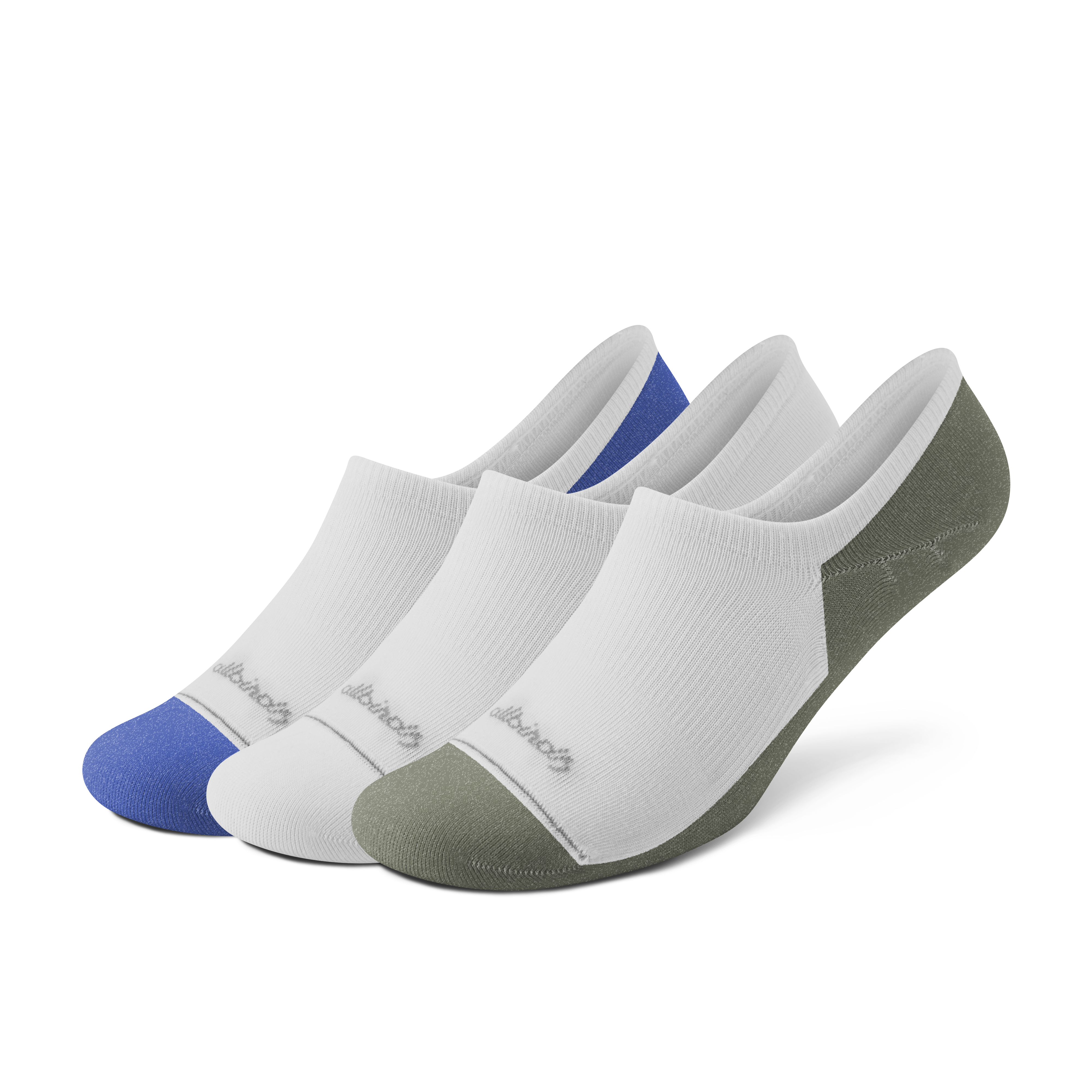 Anytime No Show Sock 3-Pack - Blizzard/Royal Blue/Thunder Green