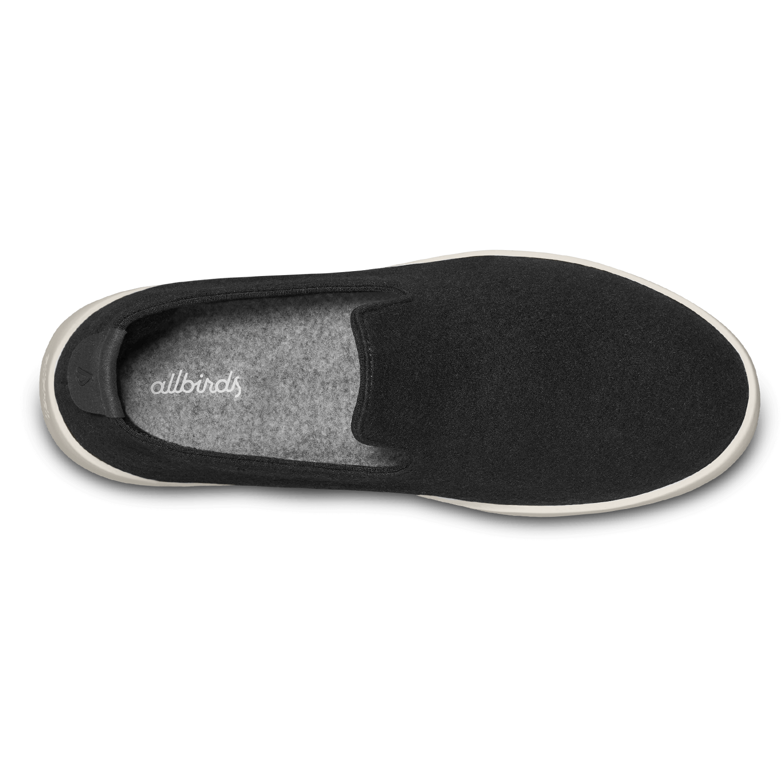 Men's Wool Lounger - True Black (Cream Sole)