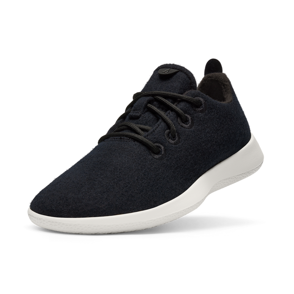 Smallbirds Wool Runners for Big Kids Natural Black Allbirds