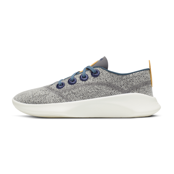Men s SuperLight Wool Runners Dapple Grey Natural White Sole