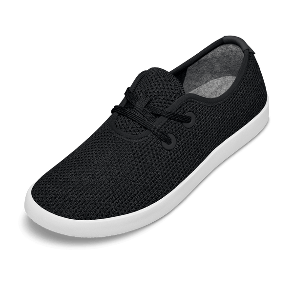 Women s Tree Skippers Jet Black White Sole