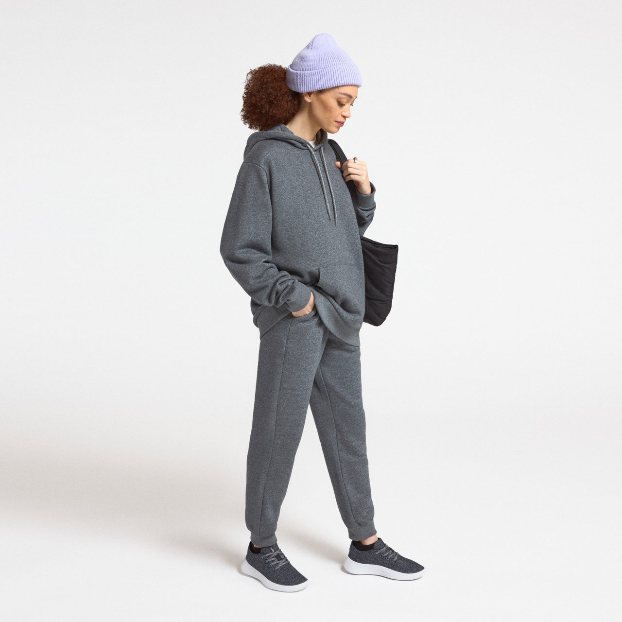 Unisex Merino Blend Hoodie - Natural Grey Heather