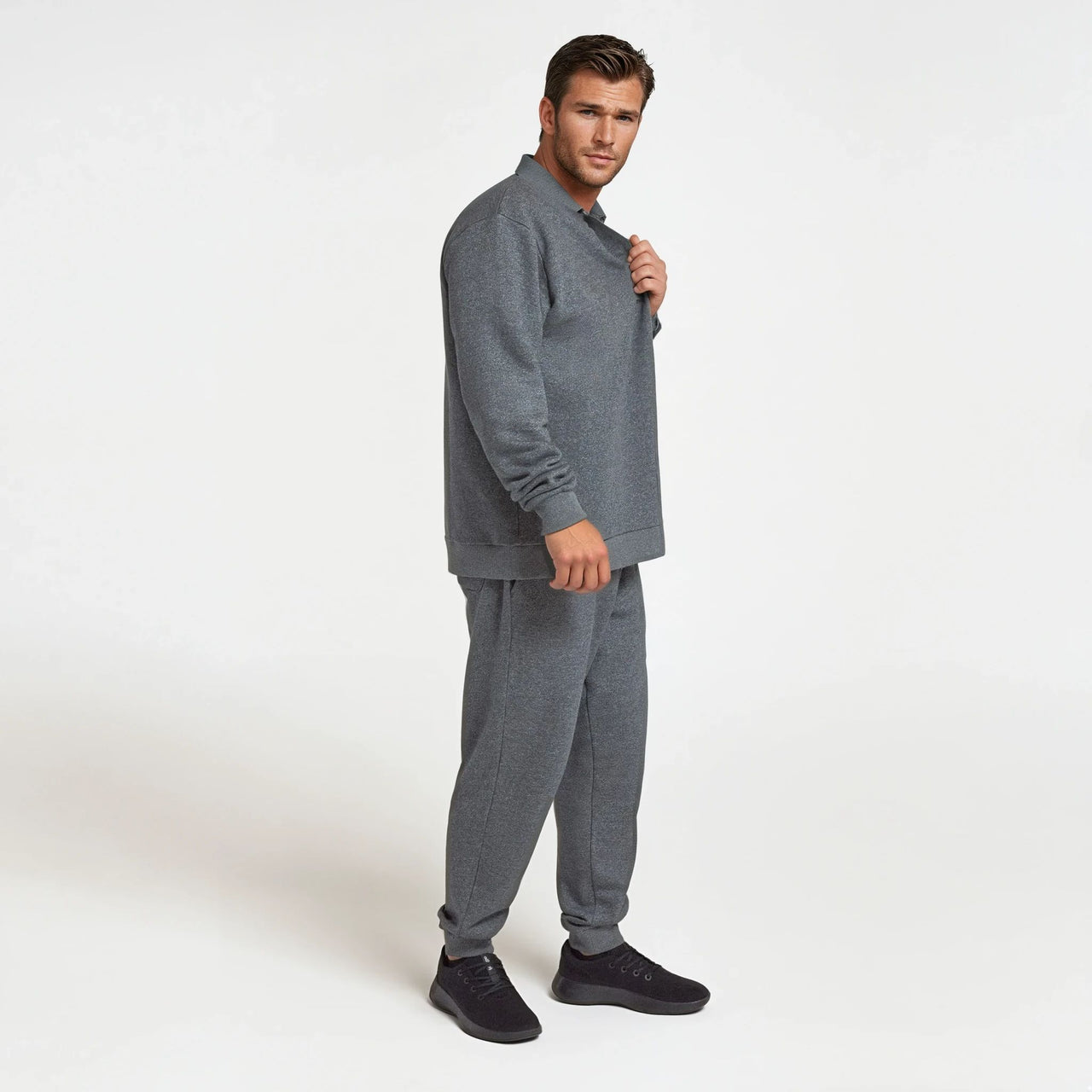 Men's Merino Blend Sweatshirt - Natural Grey Heather