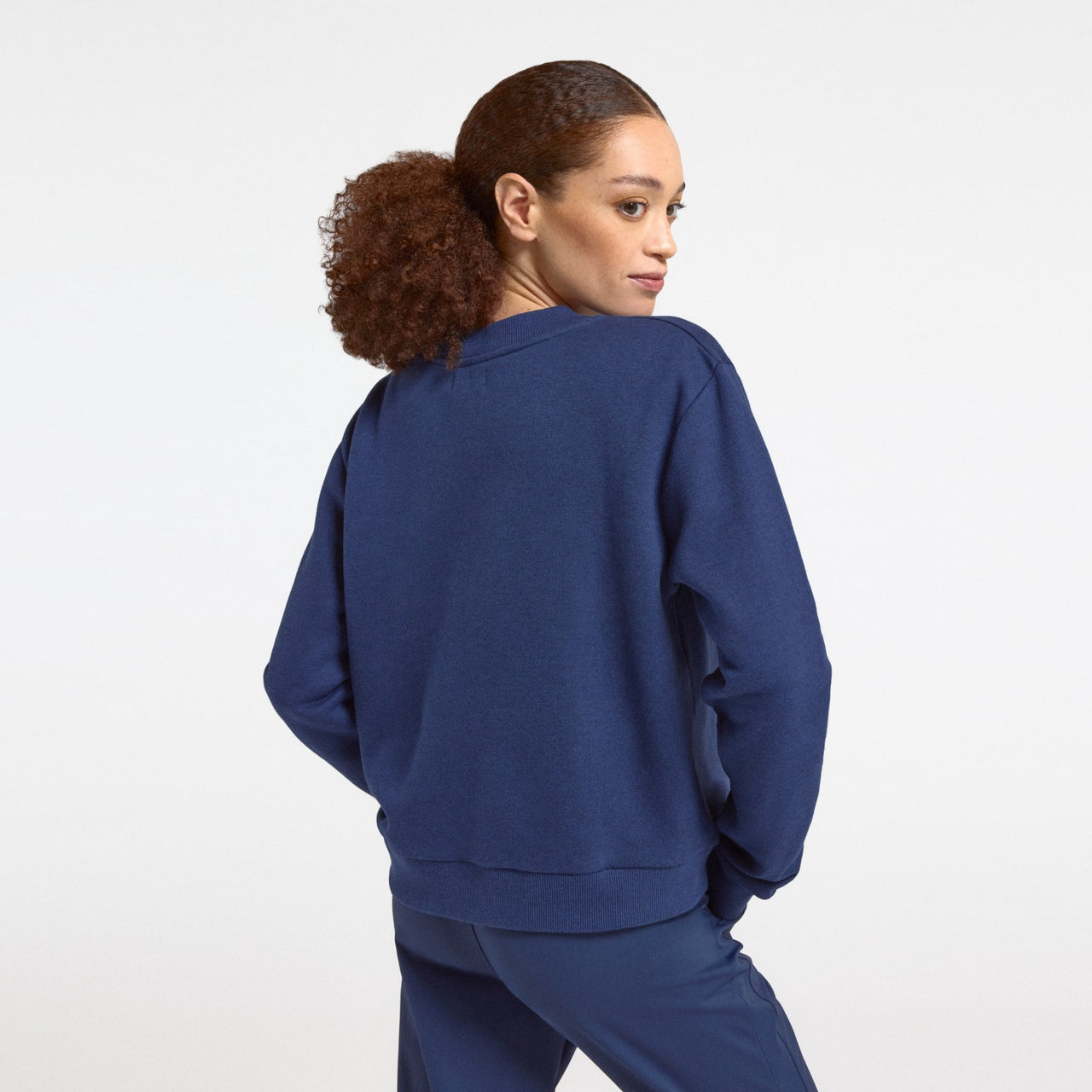 Women's Merino Blend Sweatshirt - Deep Navy