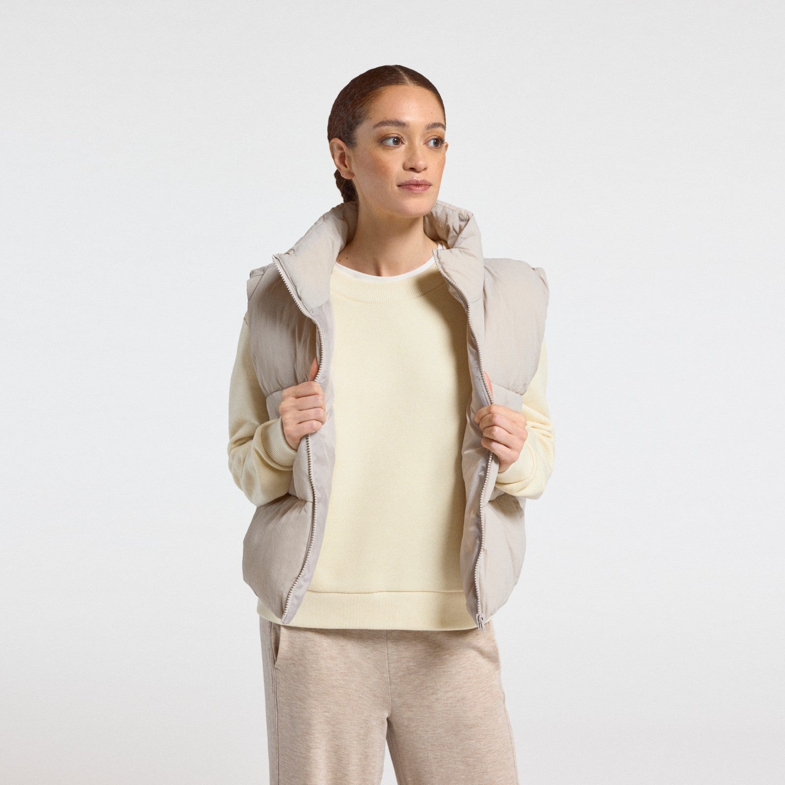 Women's Merino Blend Sweatshirt - Stony Cream Heather