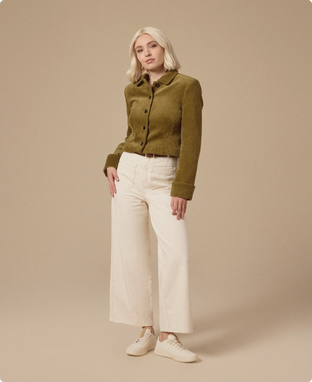 Women's Cruiser Corduroy - Stony Cream (Stony Cream Sole)