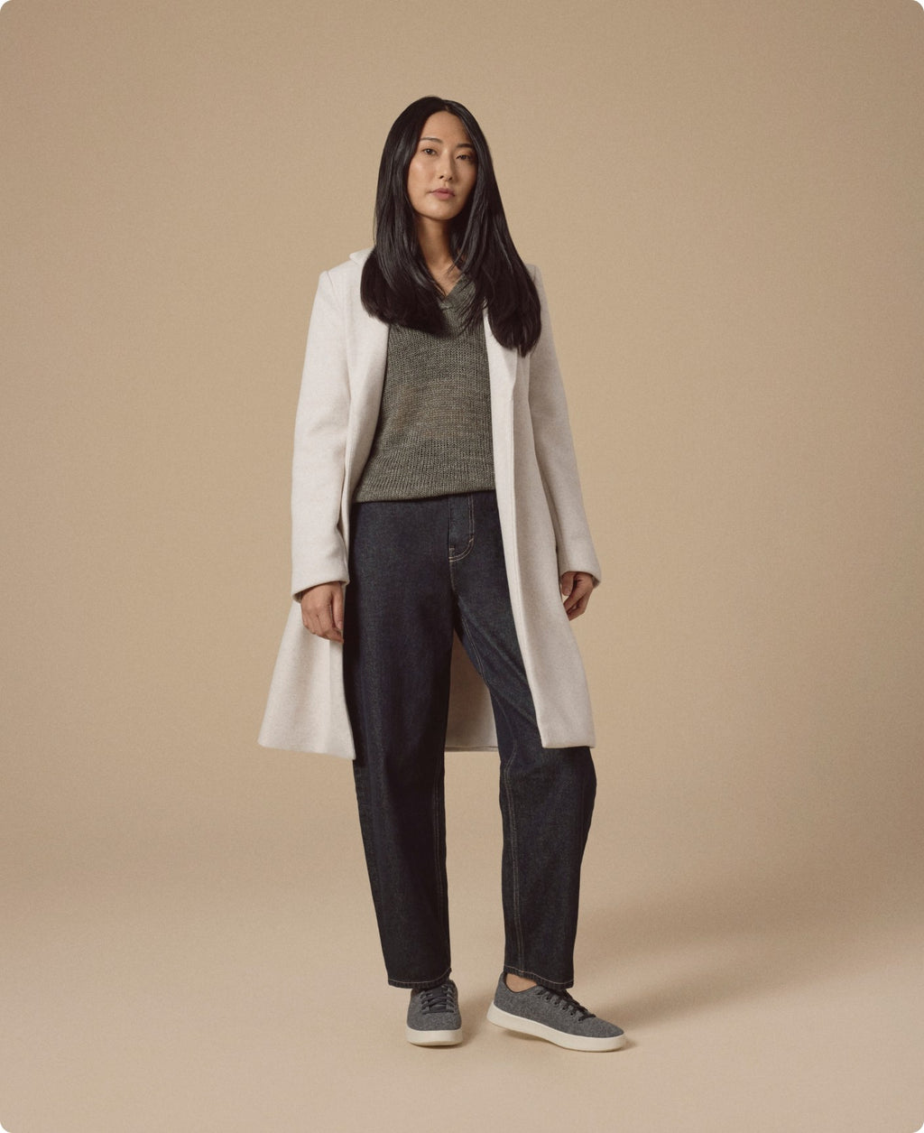 Women's Wool Cruiser - Natural Grey (Natural White Sole)