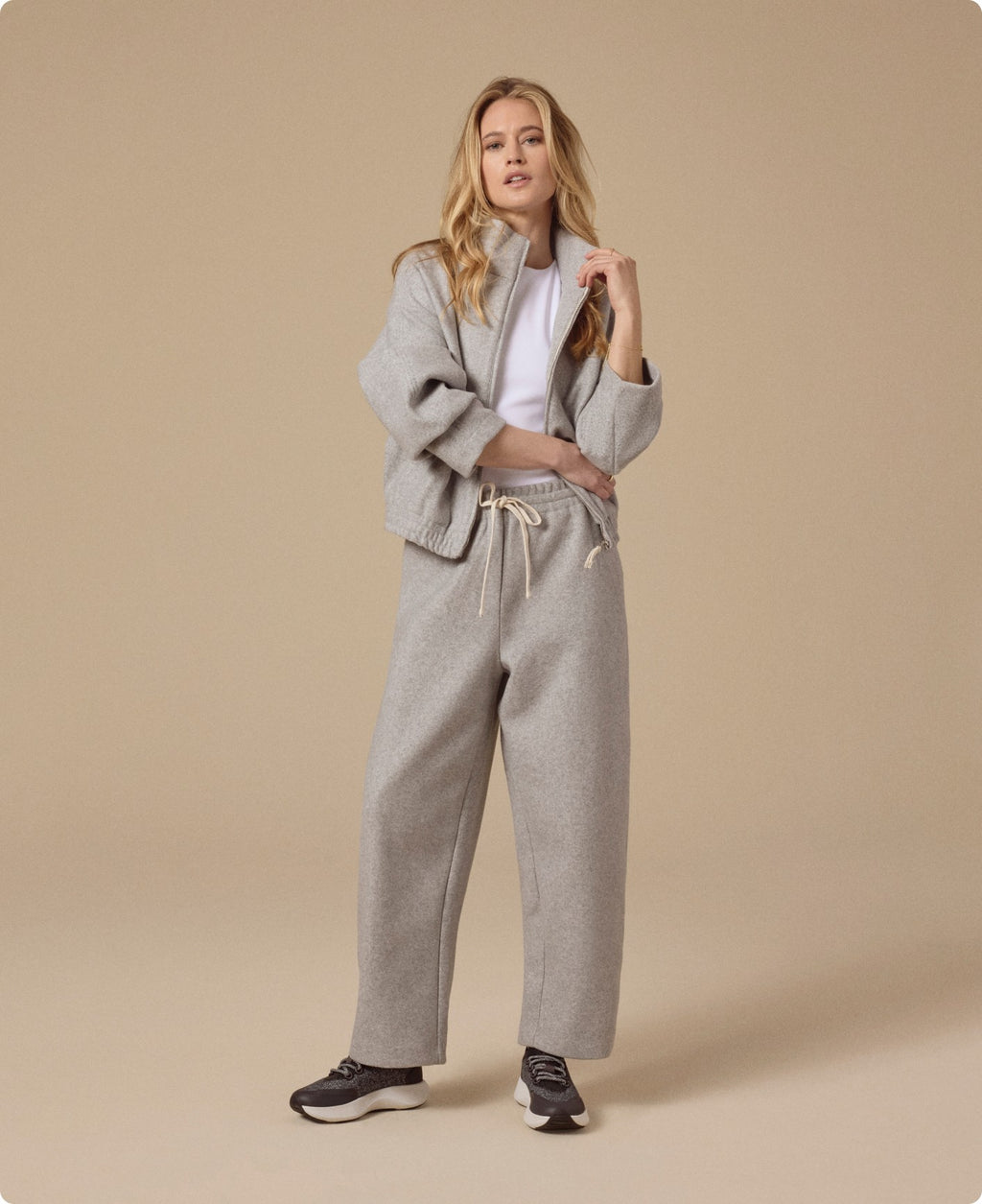 Women's Wool Strider - Dark Grey (Light Grey Sole)