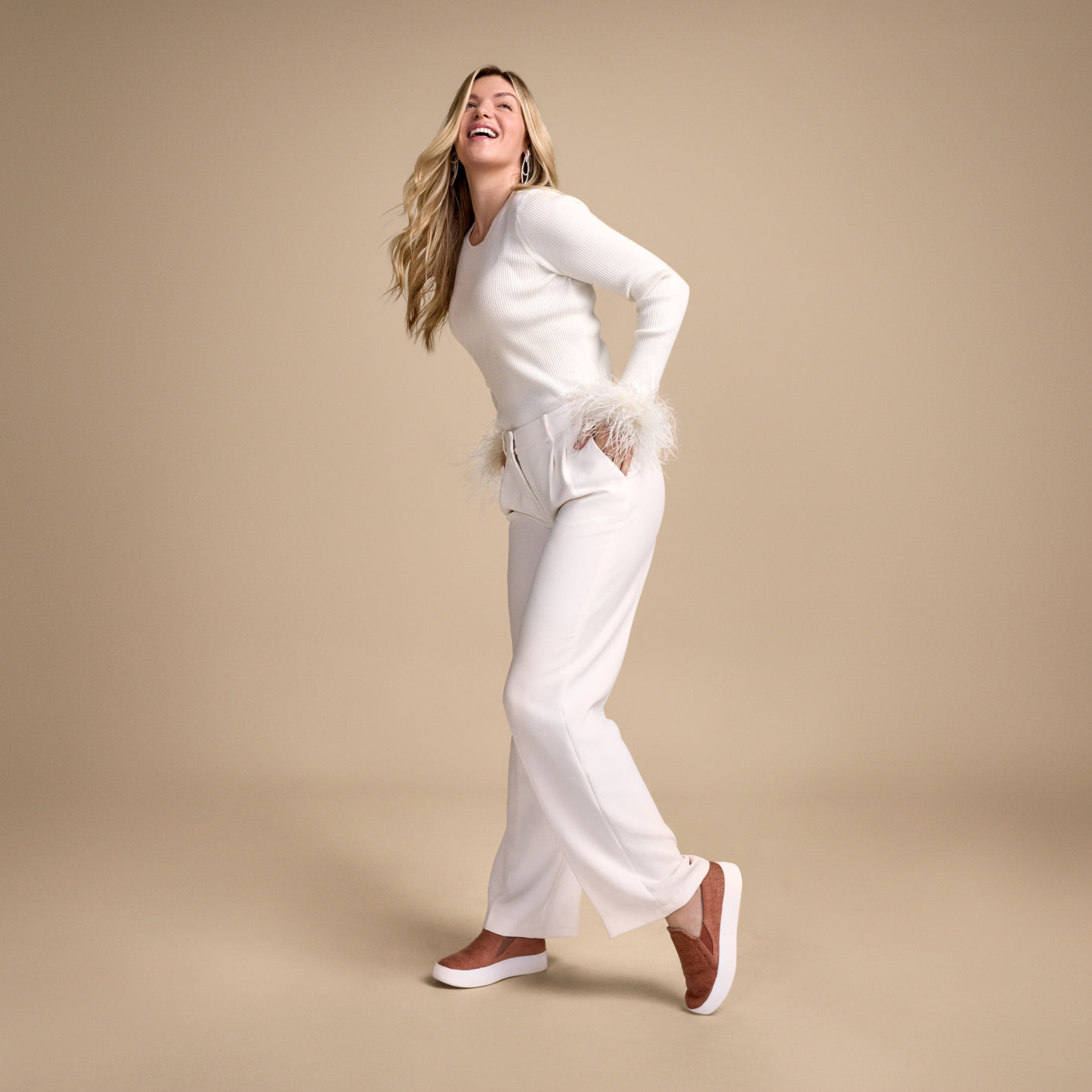 Women's Lounger Lift Velvet - Sienna Blush (Blizzard Sole)