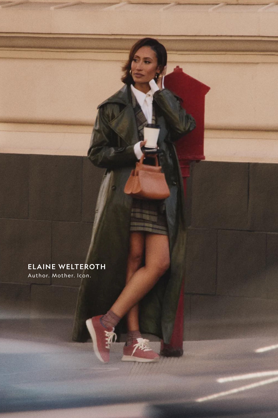 Elaine Welteroth: author, mother, icon, wearing Allbirds Varsity Airy in Auburn.