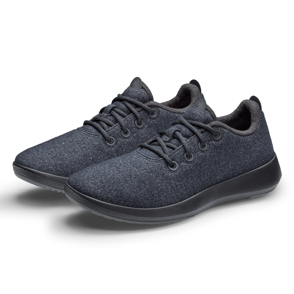 Men's Wool Runner Mizzle - Natural Black (Natural Black Sole)