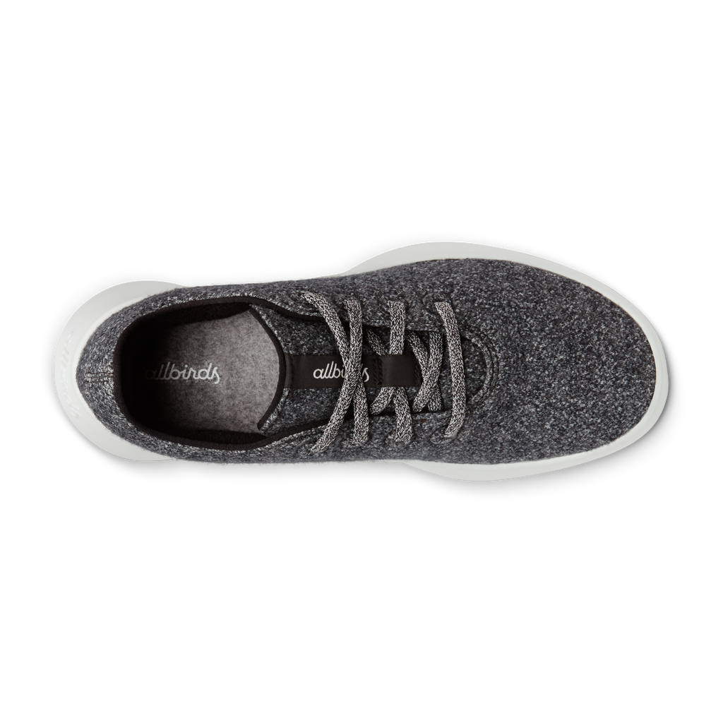 Women's Wool Runner Go - Dark Grey (Light Grey Sole)
