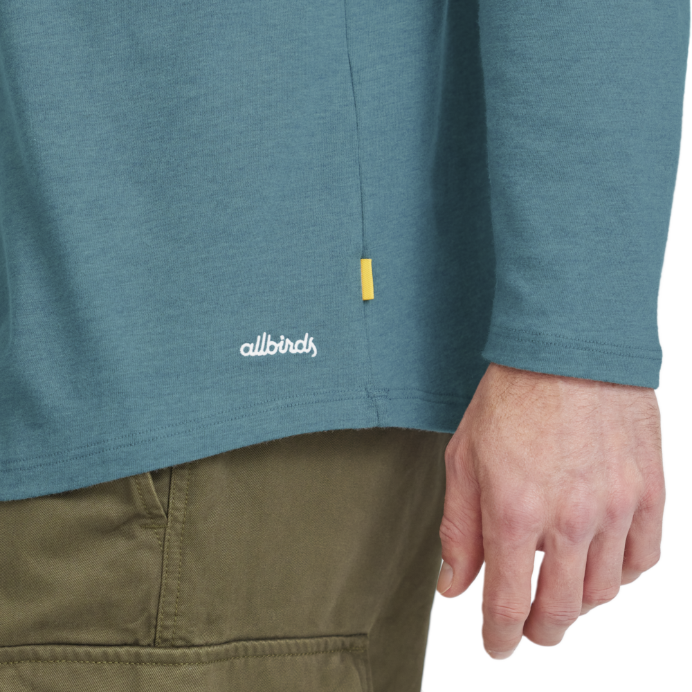 Men's Soft Merino Long Sleeve Tee - Natural Black