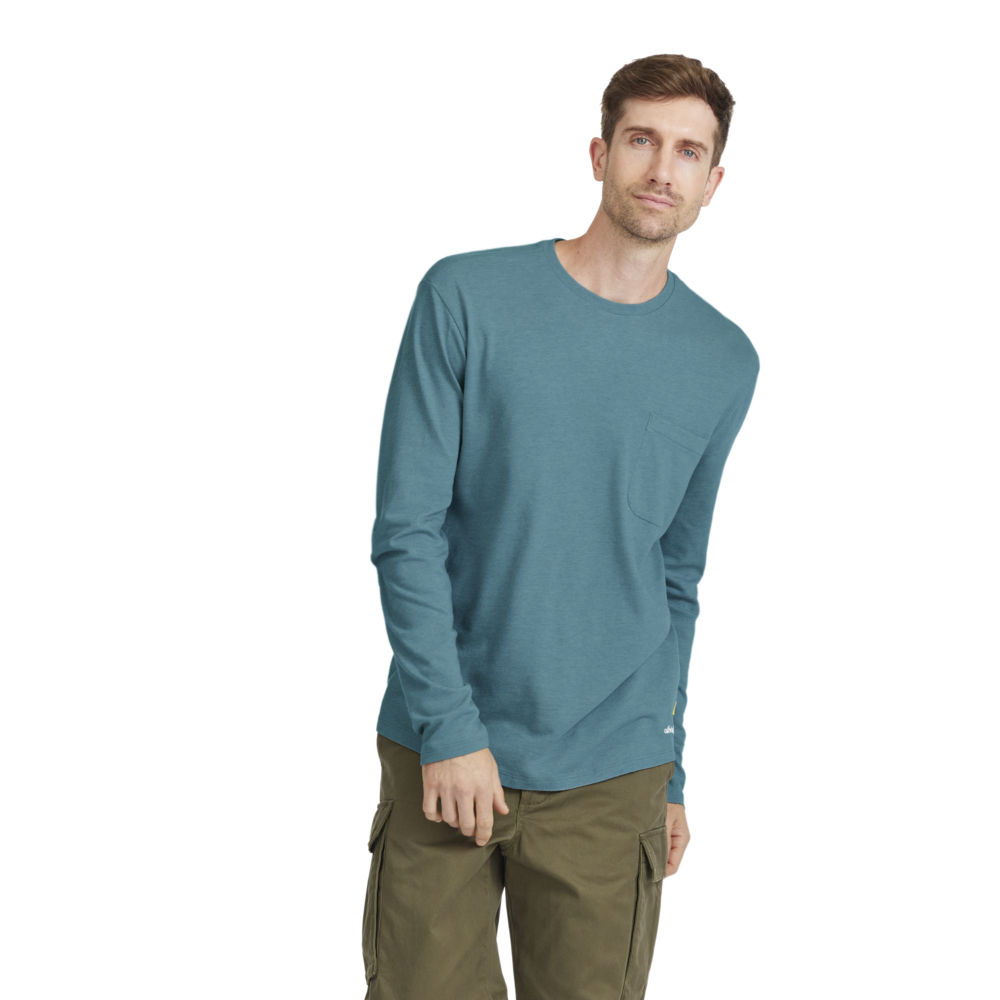 Men's Soft Merino Long Sleeve Tee - Natural Black