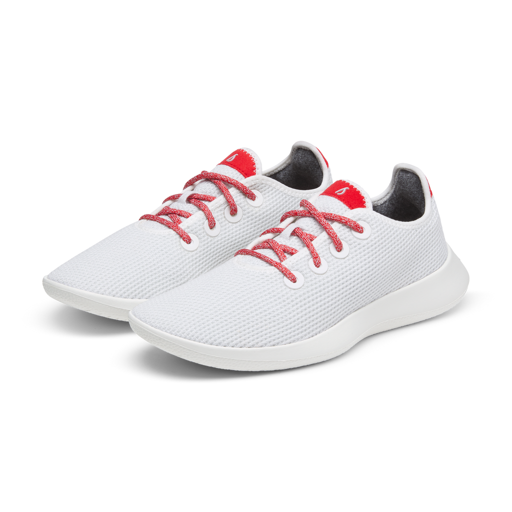 Men's Tree Runner - Blizzard/Bold Red (Blizzard Sole)