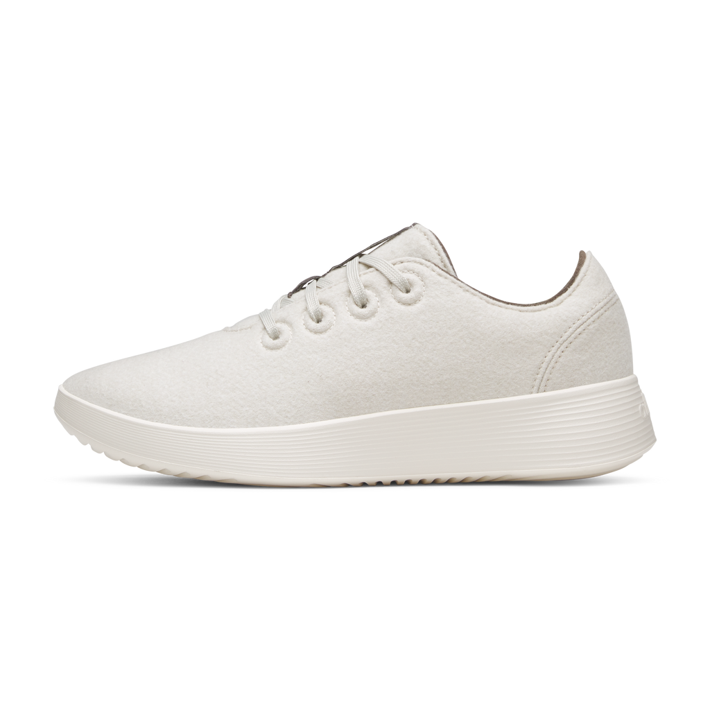 Women's Wool Runner Go - Weathered White/Thunder Red (Barely Grey Sole)