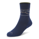 Anytime Crew Sock - Deep Navy/Rugged Beige (Medium Grey) - Cloudstripe