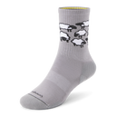 Anytime Crew Sock - Medium Grey/Blizzard (Natural Black) - Sheep