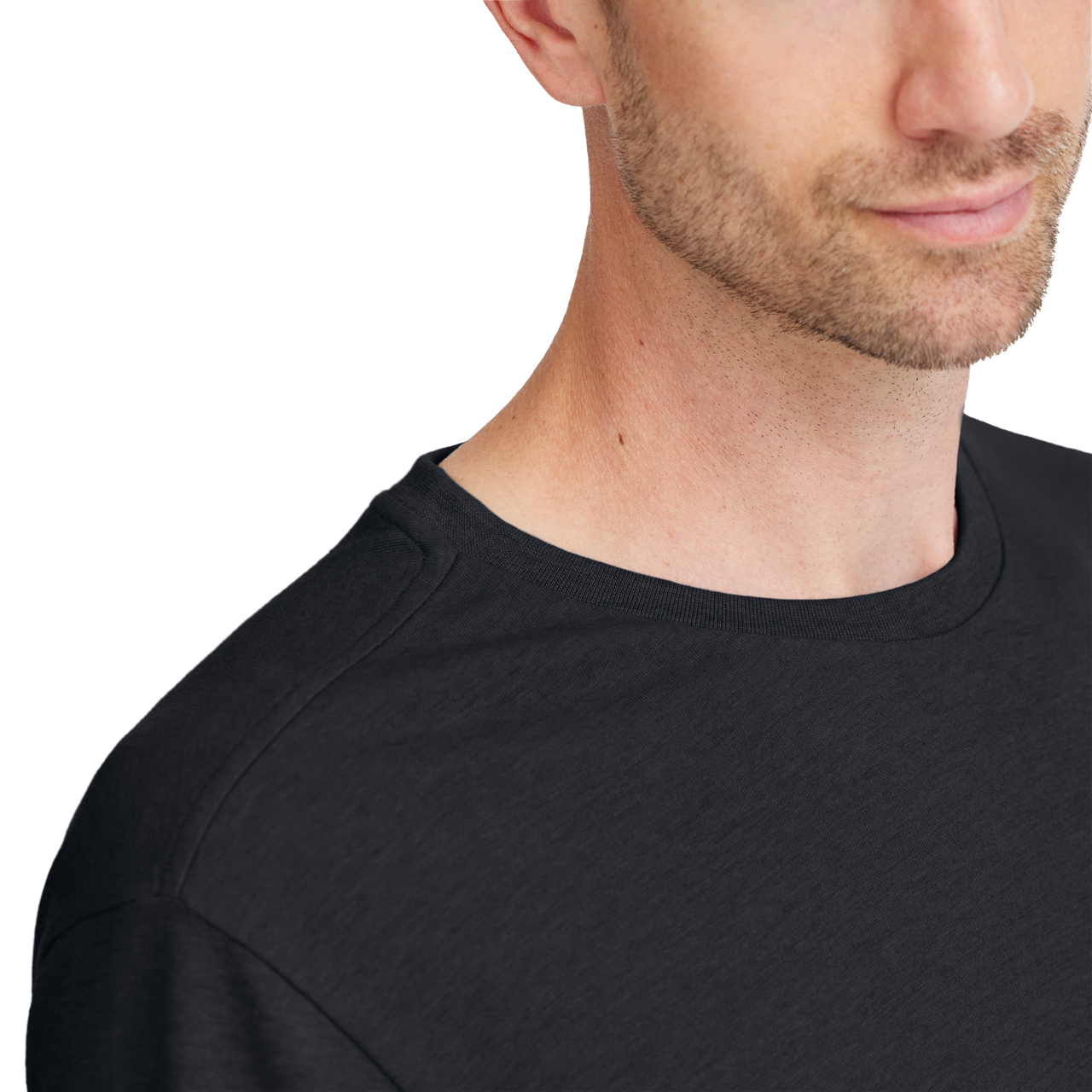 Men's Soft Merino Tee - True Black