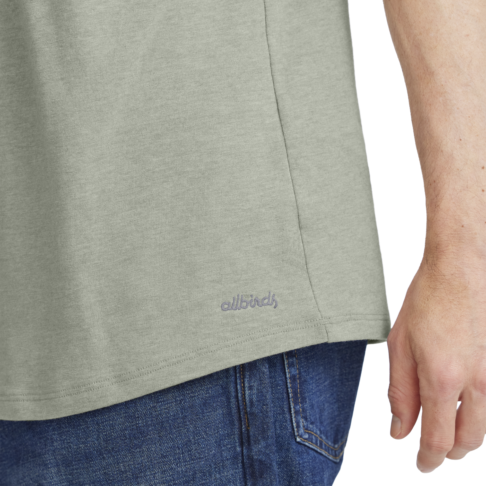 Men's Soft Merino Tee - Hazy Pine