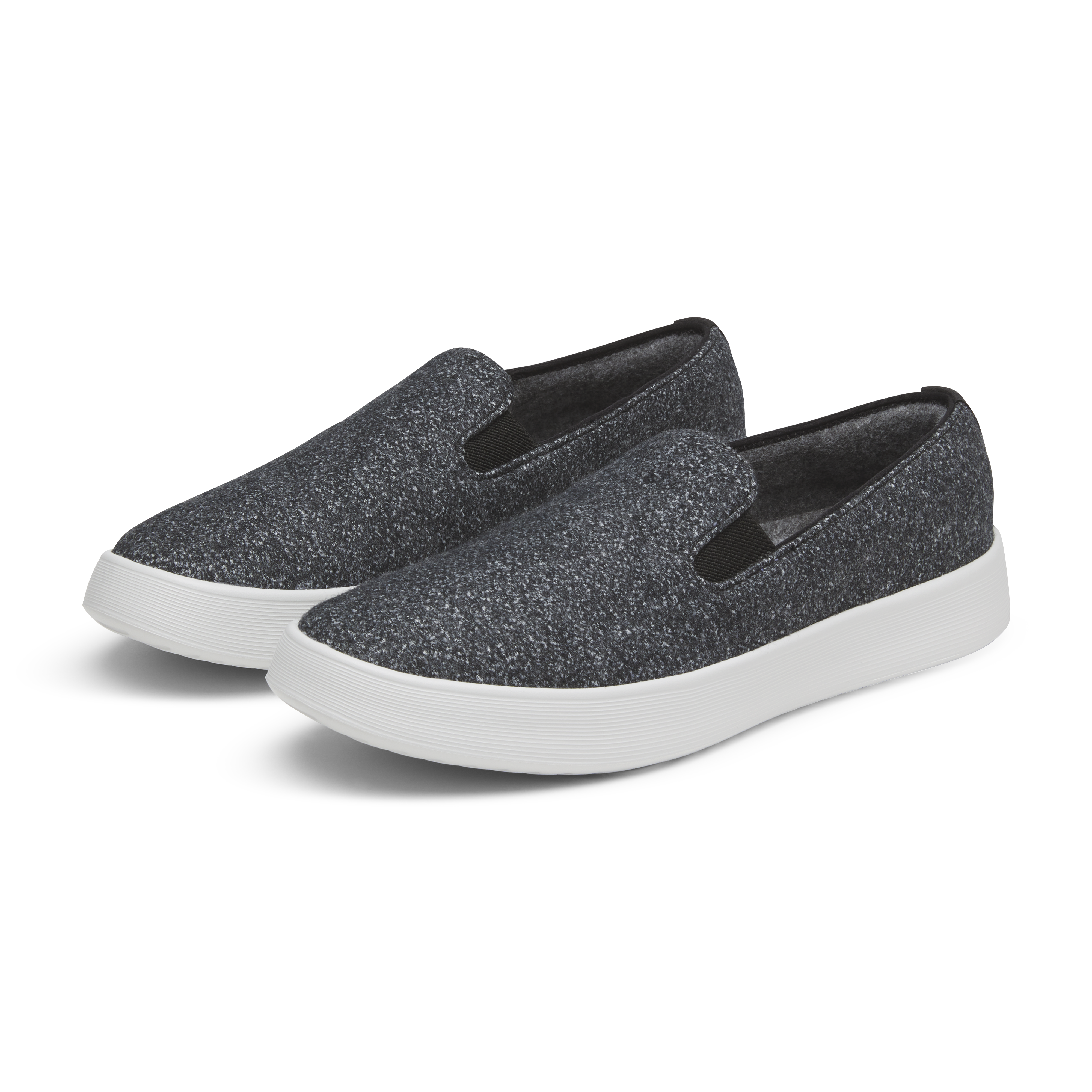 Women's Wool Cruiser Slip On - Dark Grey (Light Grey Sole)