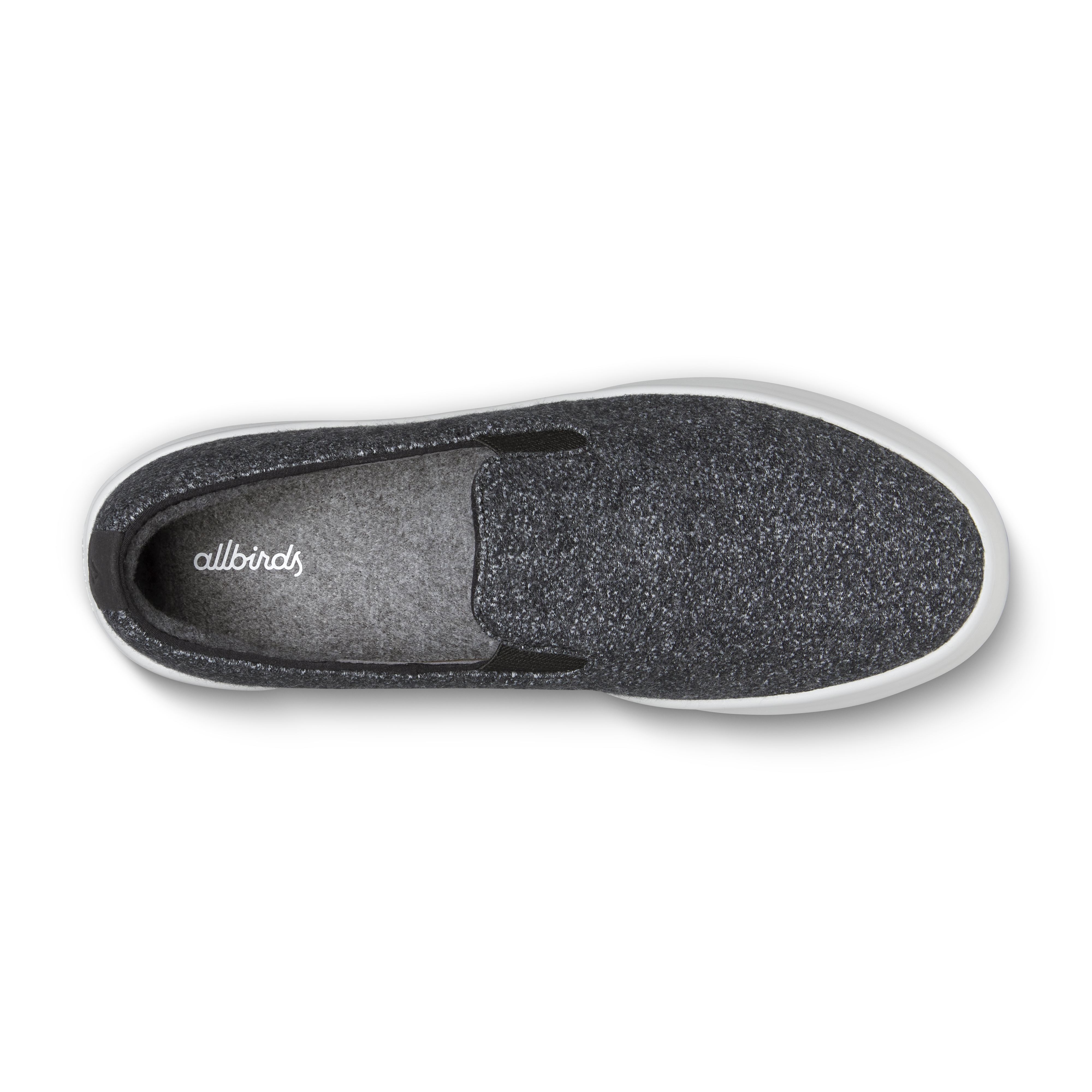 Women's Wool Cruiser Slip On - Dark Grey (Light Grey Sole)