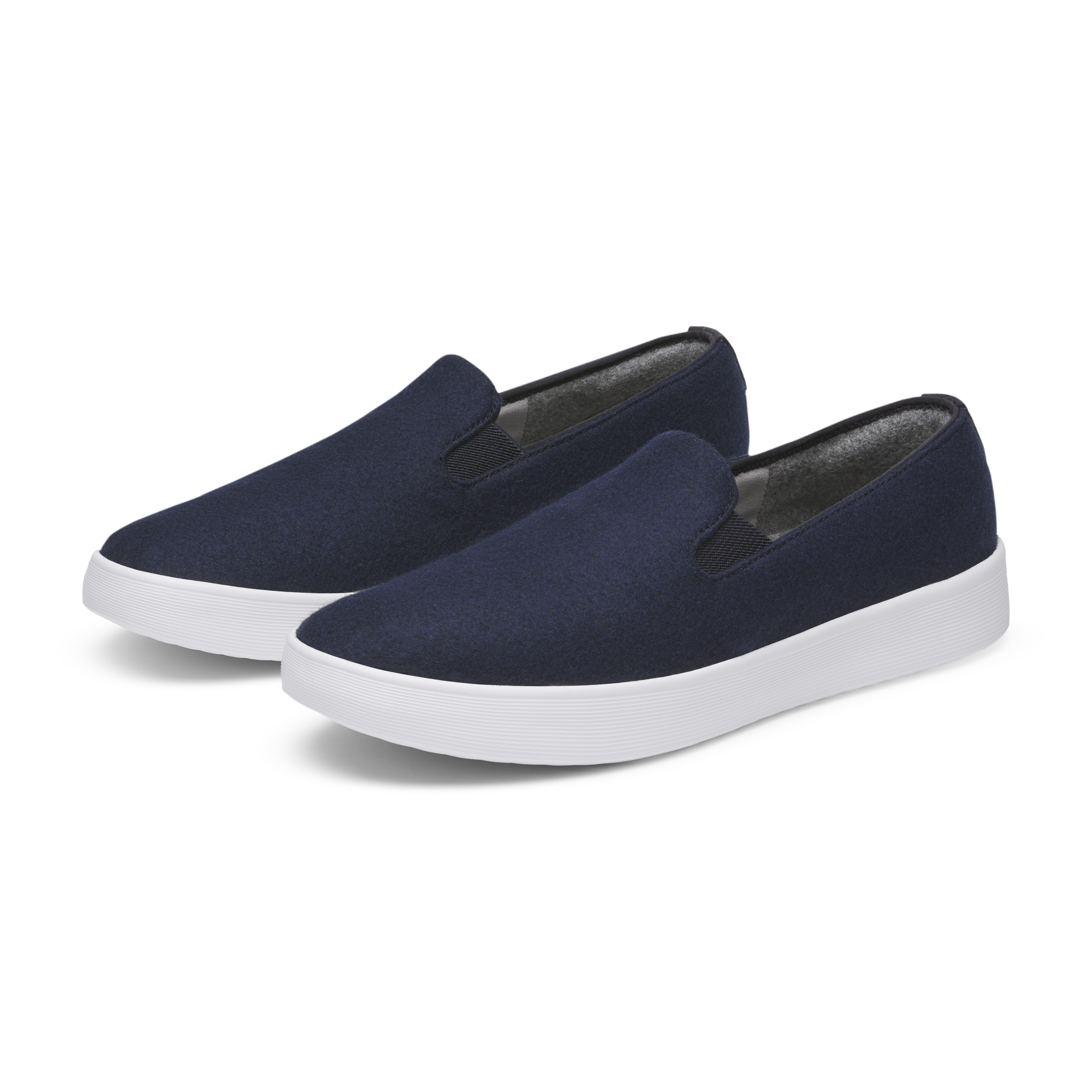 Men's Wool Cruiser Slip On - Dark Navy (Blizzard Sole)