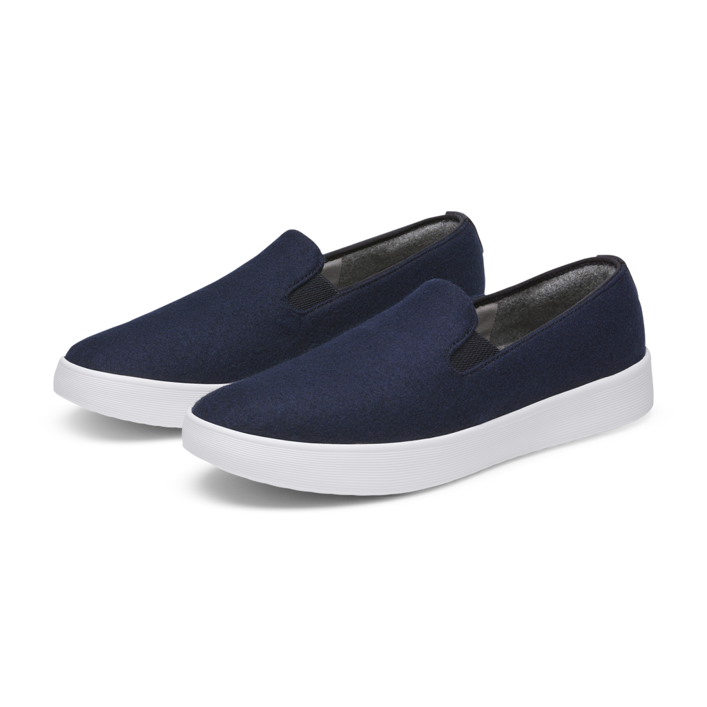 Women's Wool Cruiser Slip On - Dark Navy (Blizzard Sole)