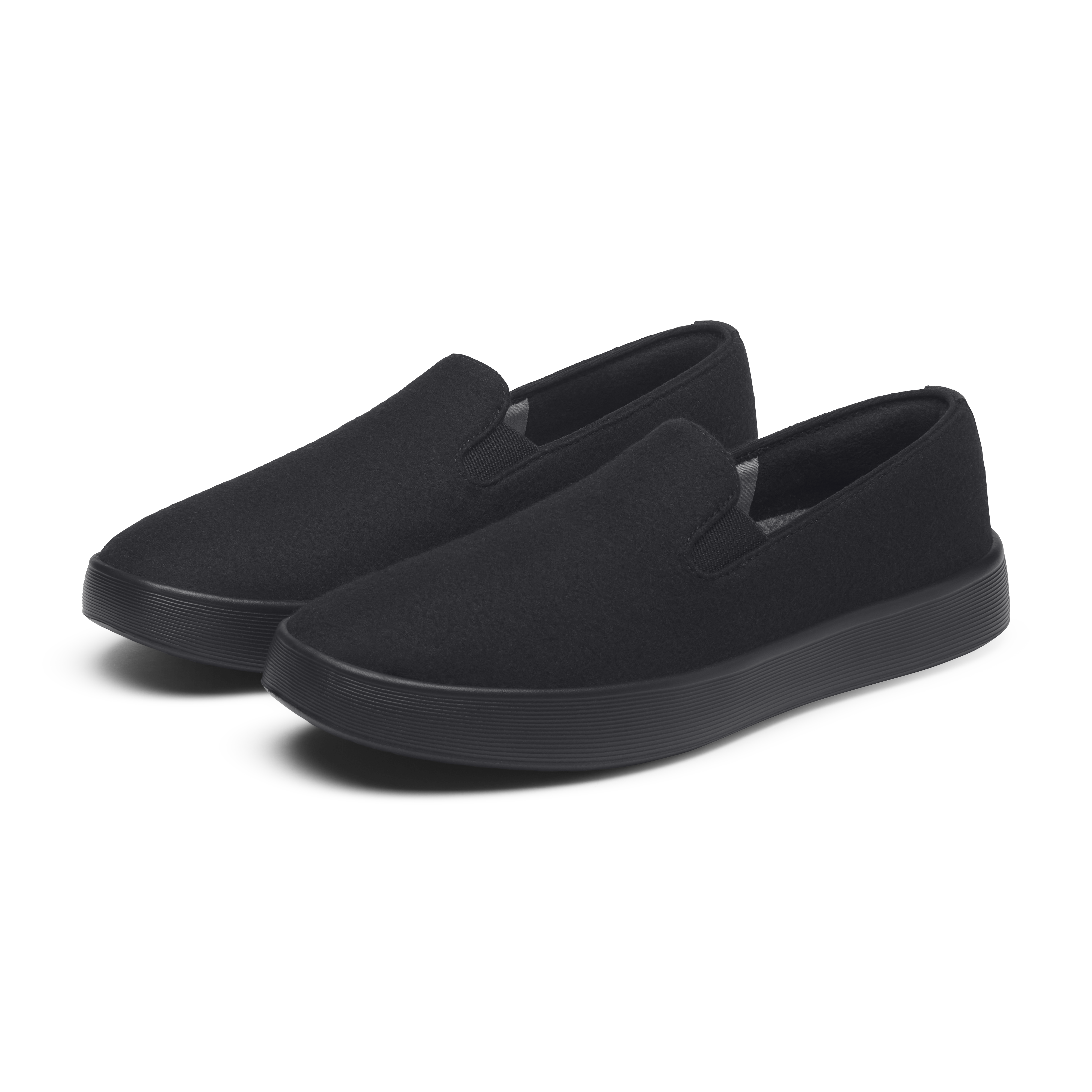 Women's Wool Cruiser Slip On - Natural Black (Natural Black Sole)