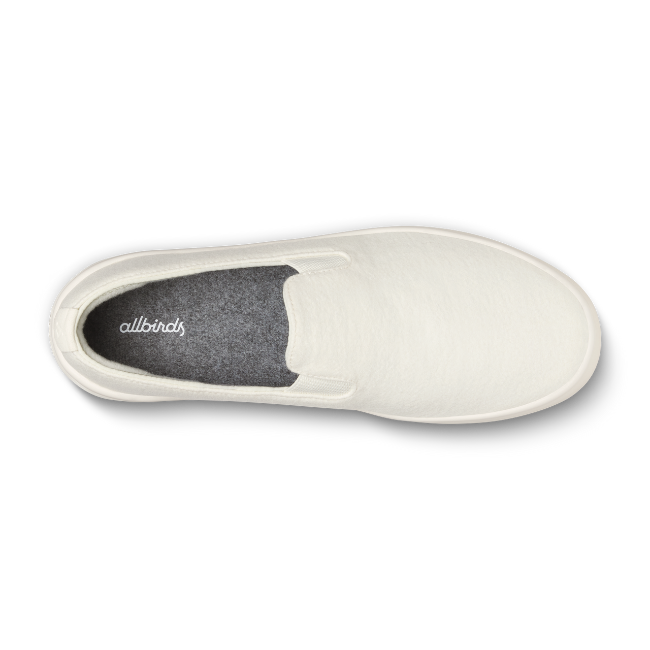 Men's Wool Cruiser Slip On - Natural White (Natural White Sole)
