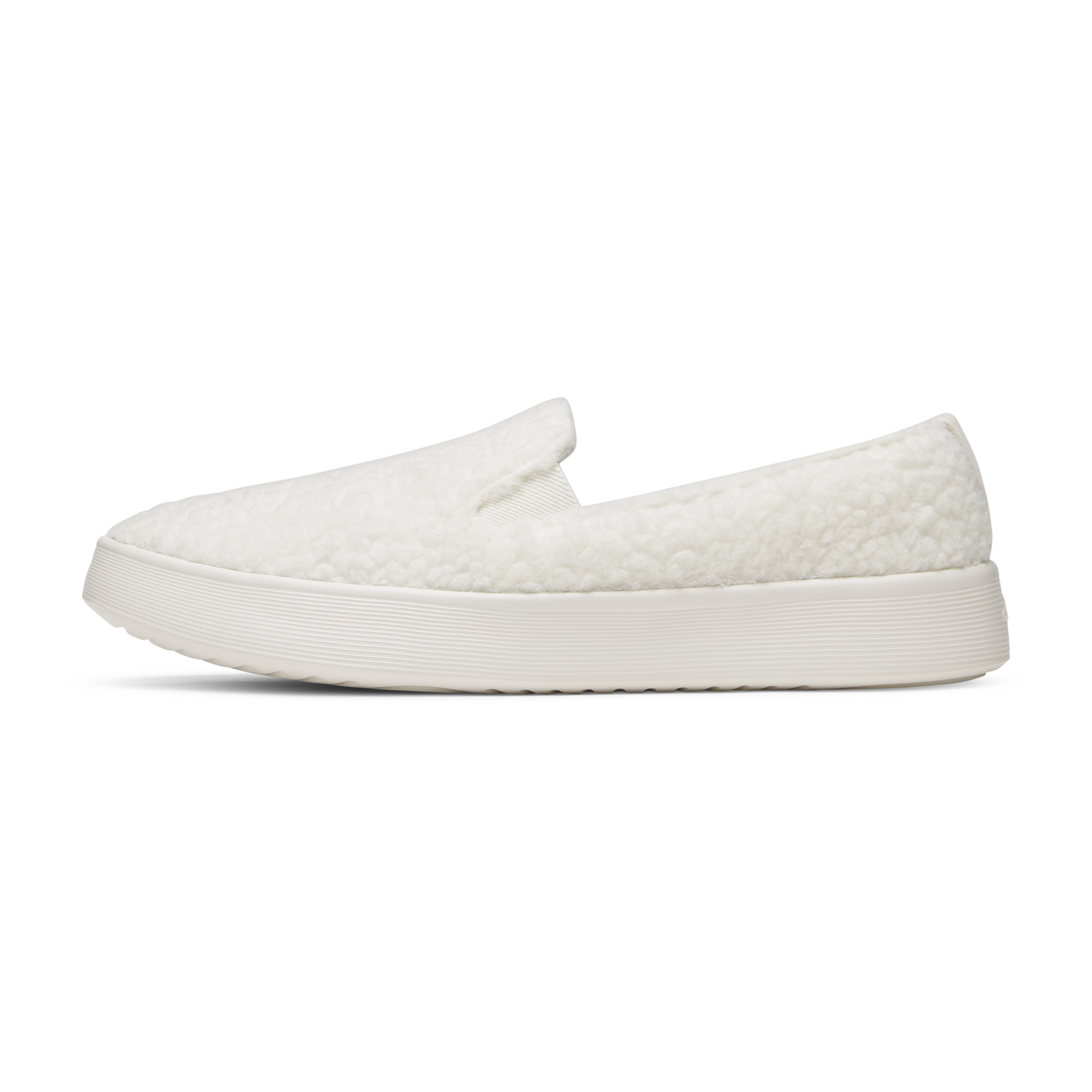 Men's Wool Cruiser Slip On Fluff - Natural White (Natural White Sole)