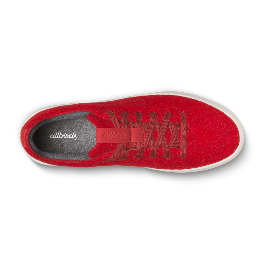 Men's Wool Cruiser - Poppy Red (Natural White Sole)
