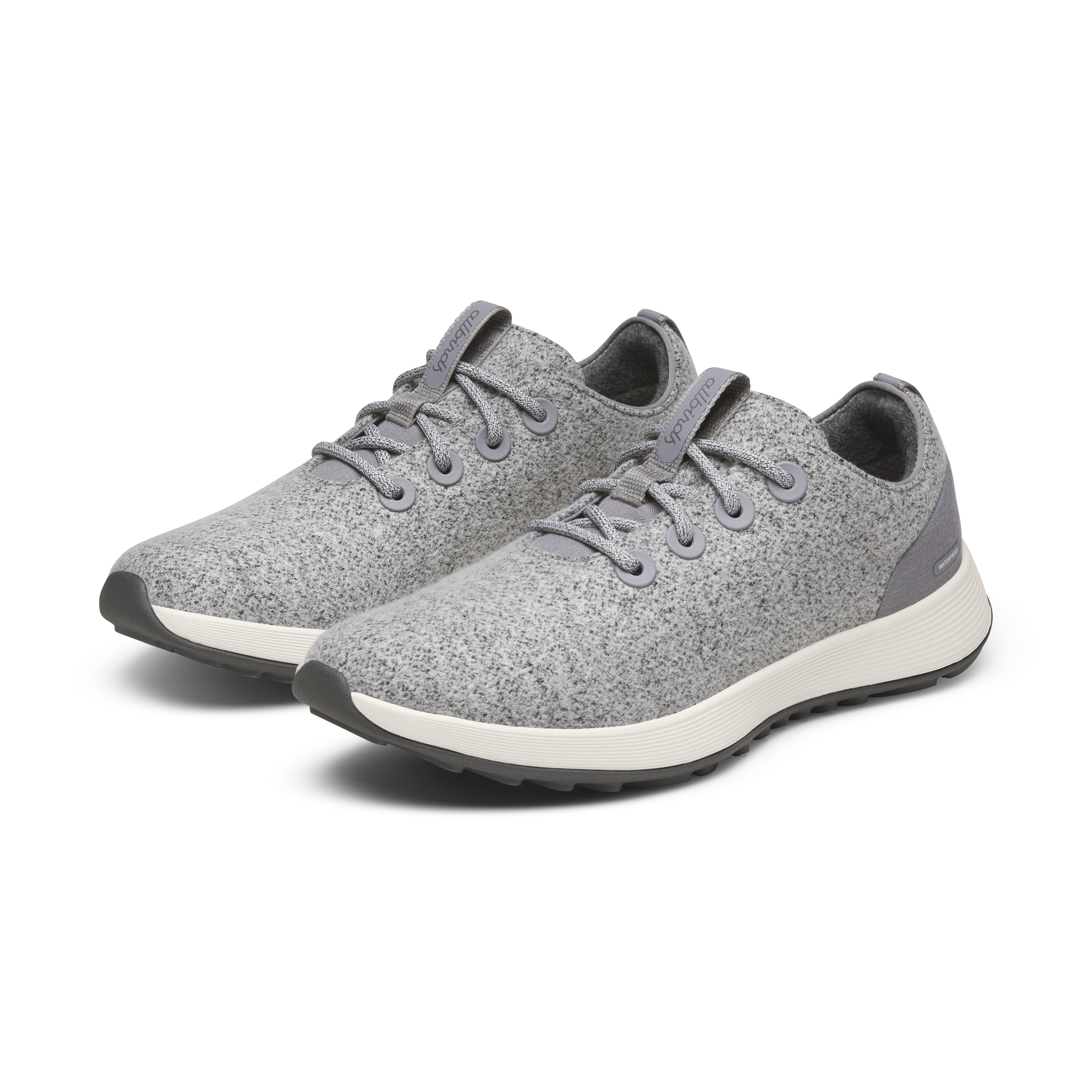 Men's Wool Runner NZ Waterproof - Medium Grey (Natural White Sole)