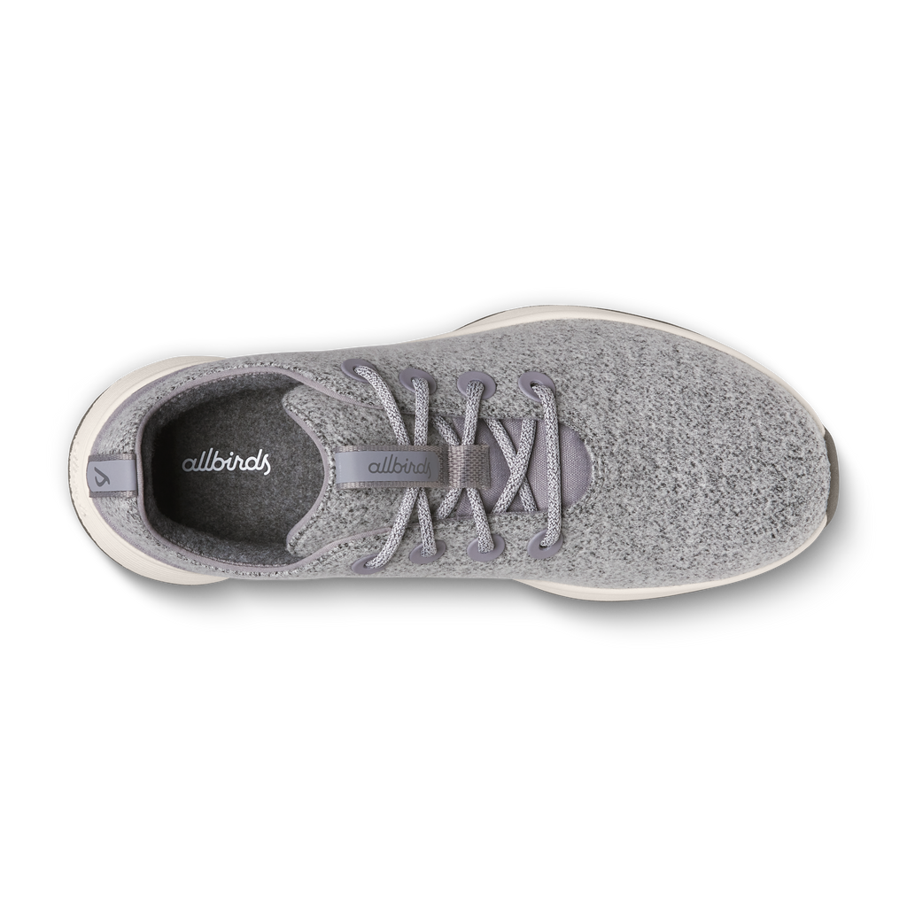 Men's Wool Runner NZ Waterproof - Medium Grey (Natural White Sole)