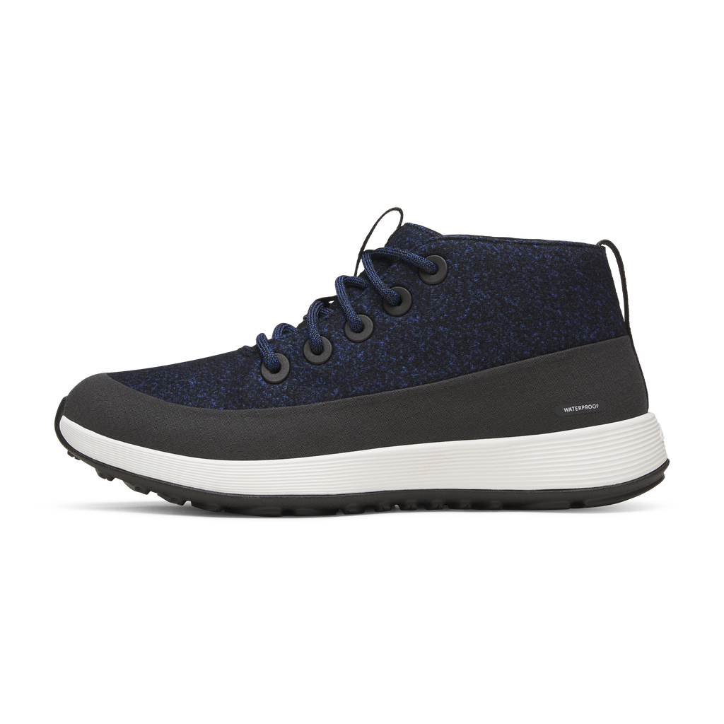 Women's Wool Runner NZ Mid Waterproof - Natural Black/Royal Blue (Barely Grey Sole)