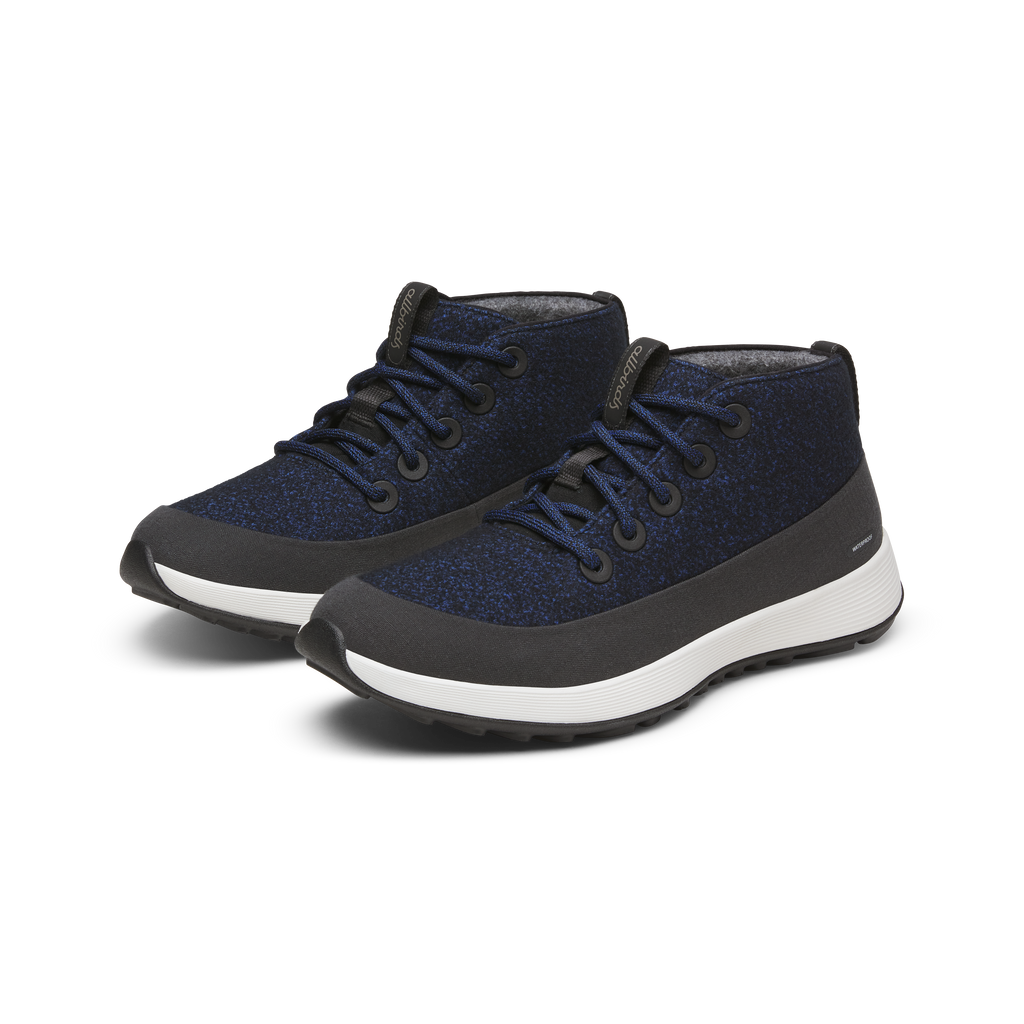 Women's Wool Runner NZ Mid Waterproof - Natural Black/Royal Blue (Barely Grey Sole)