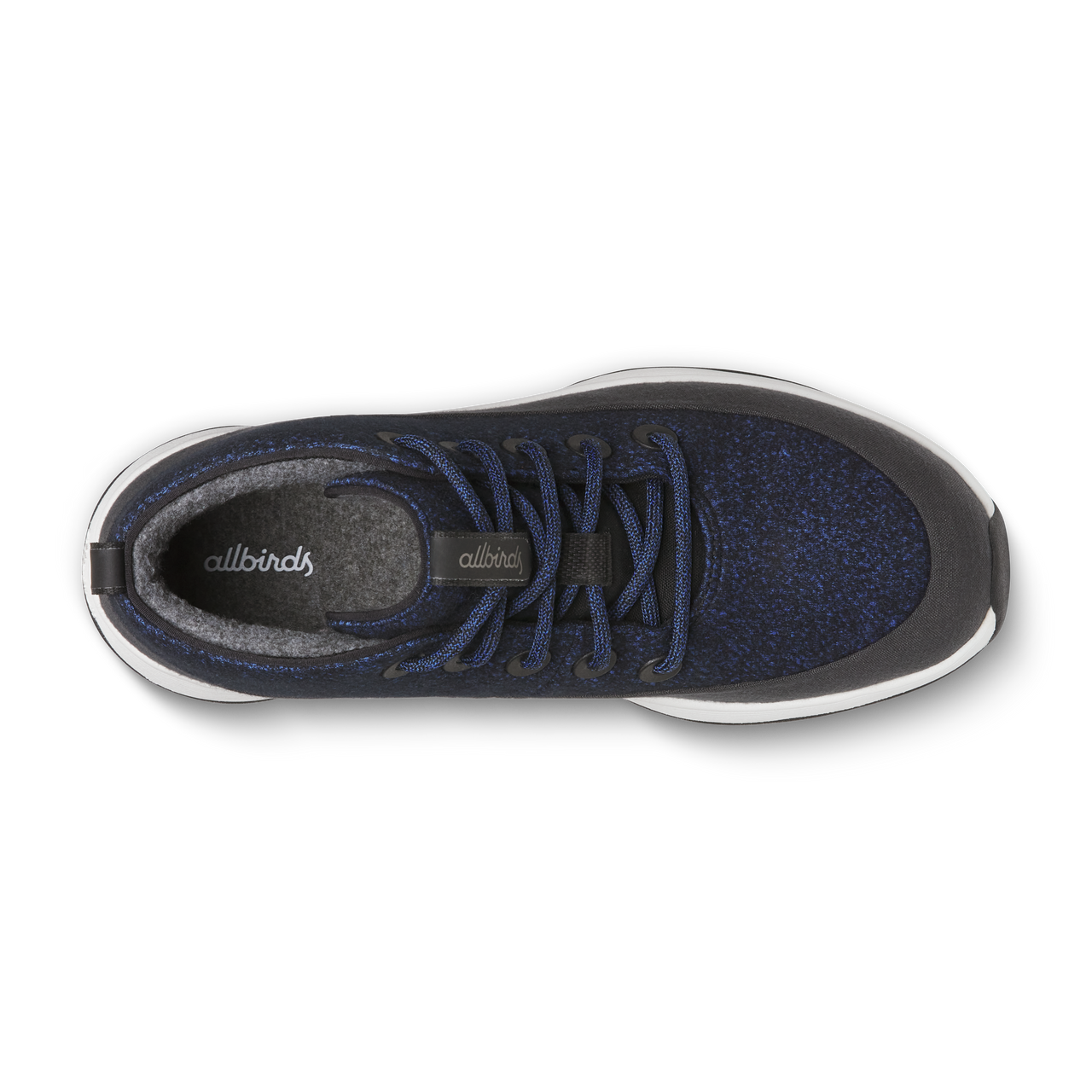 Men's Wool Runner NZ Mid Waterproof - Natural Black/Royal Blue (Barely Grey Sole)