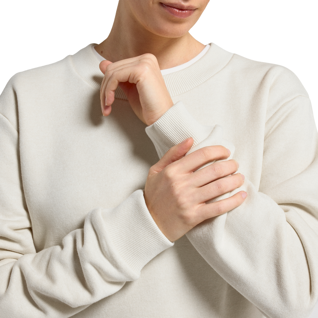 Women's Merino Blend Sweatshirt - Natural White
