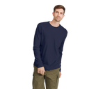 Men's Soft Merino Long Sleeve Tee - Deep Navy