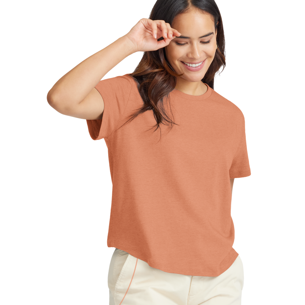 Women's Soft Merino Tee - Sienna Blush