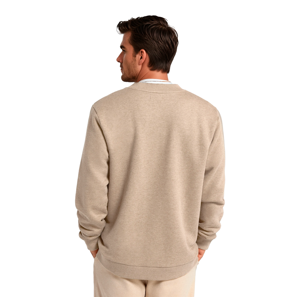 Men's Merino Blend Sweatshirt - Rugged Beige