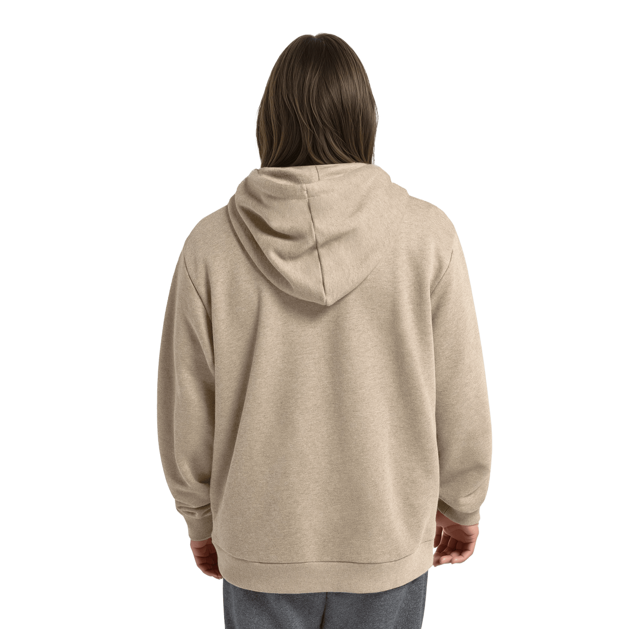 Unisex Merino Blend Hoodie - Rugged Beige