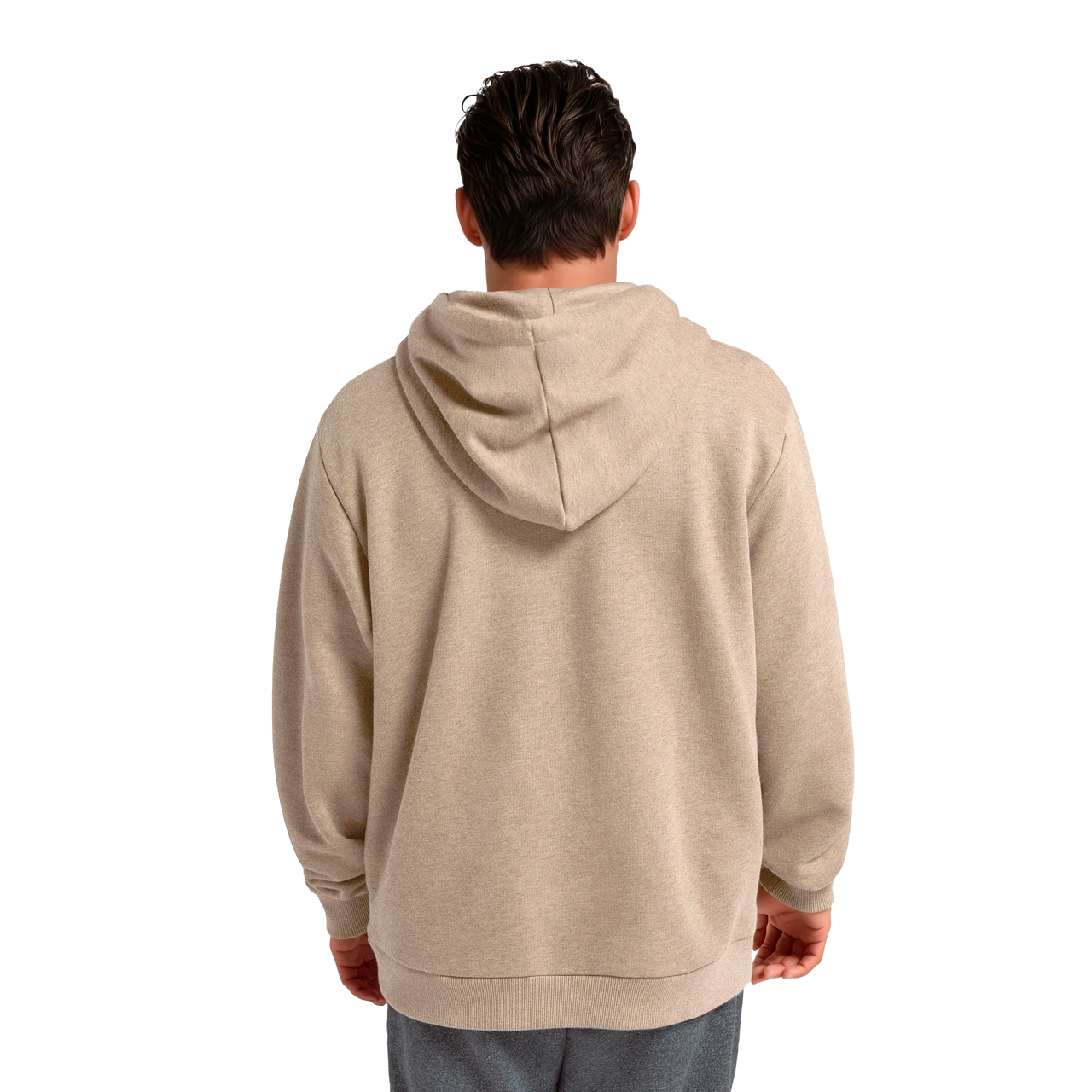 Unisex Merino Blend Hoodie - Rugged Beige
