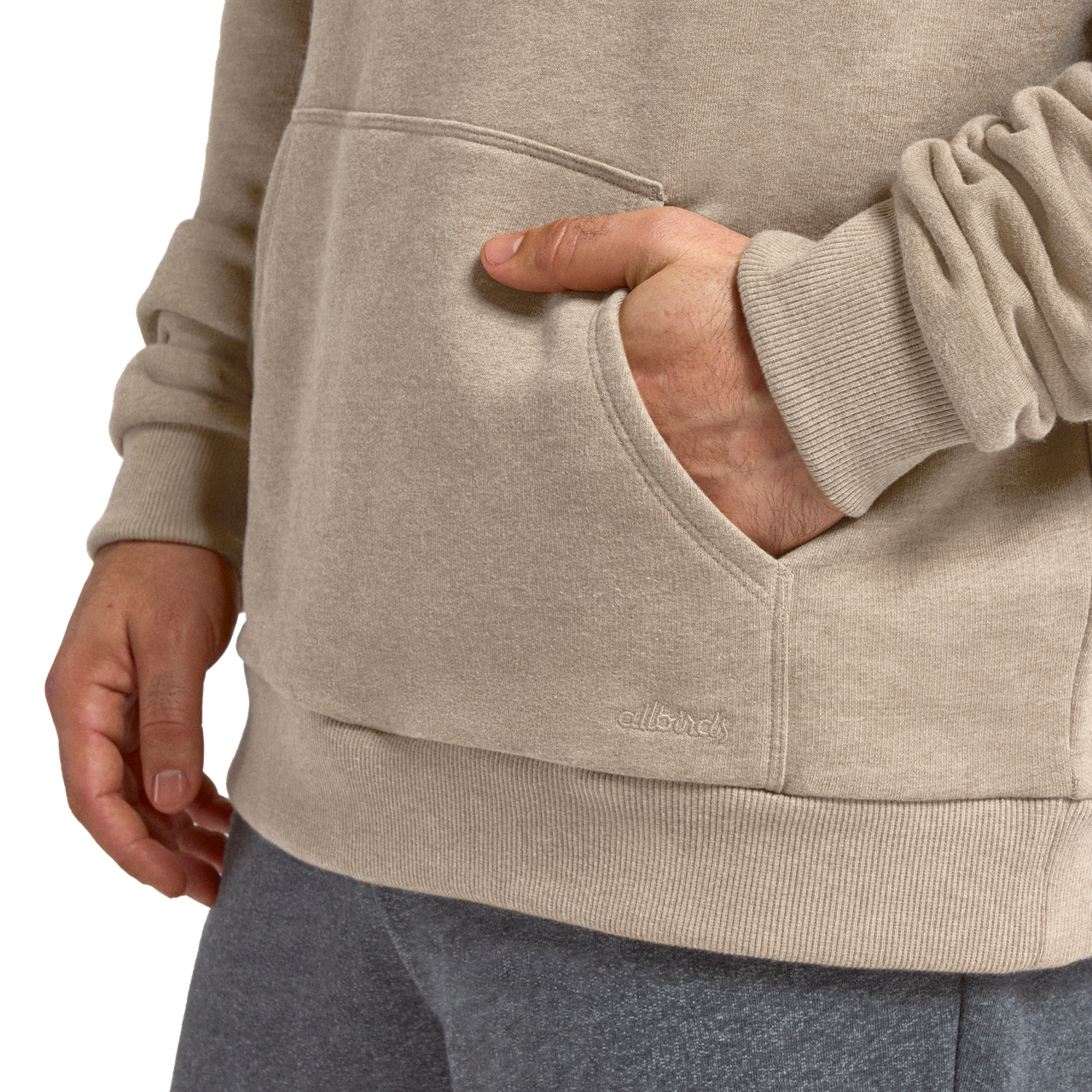 Unisex Merino Blend Hoodie - Rugged Beige